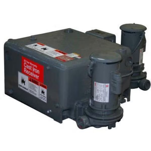 Watchman Unit Cast Iron Duplex with Mechanical Alternator, Hoffman Specialty, Mfr#: WCD-12-20B-MA